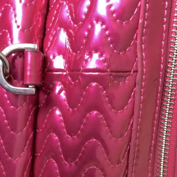 Patent leather pink Danier handbag - Picture 6 of 7